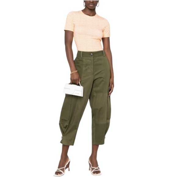 Jaquemas Le TShirt Vichy in Orange Checks NWT - Picture 1 of 7